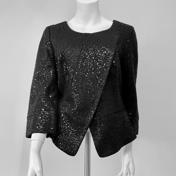 Banana Republic Black Sequins Jacket - Picture 1 of 11